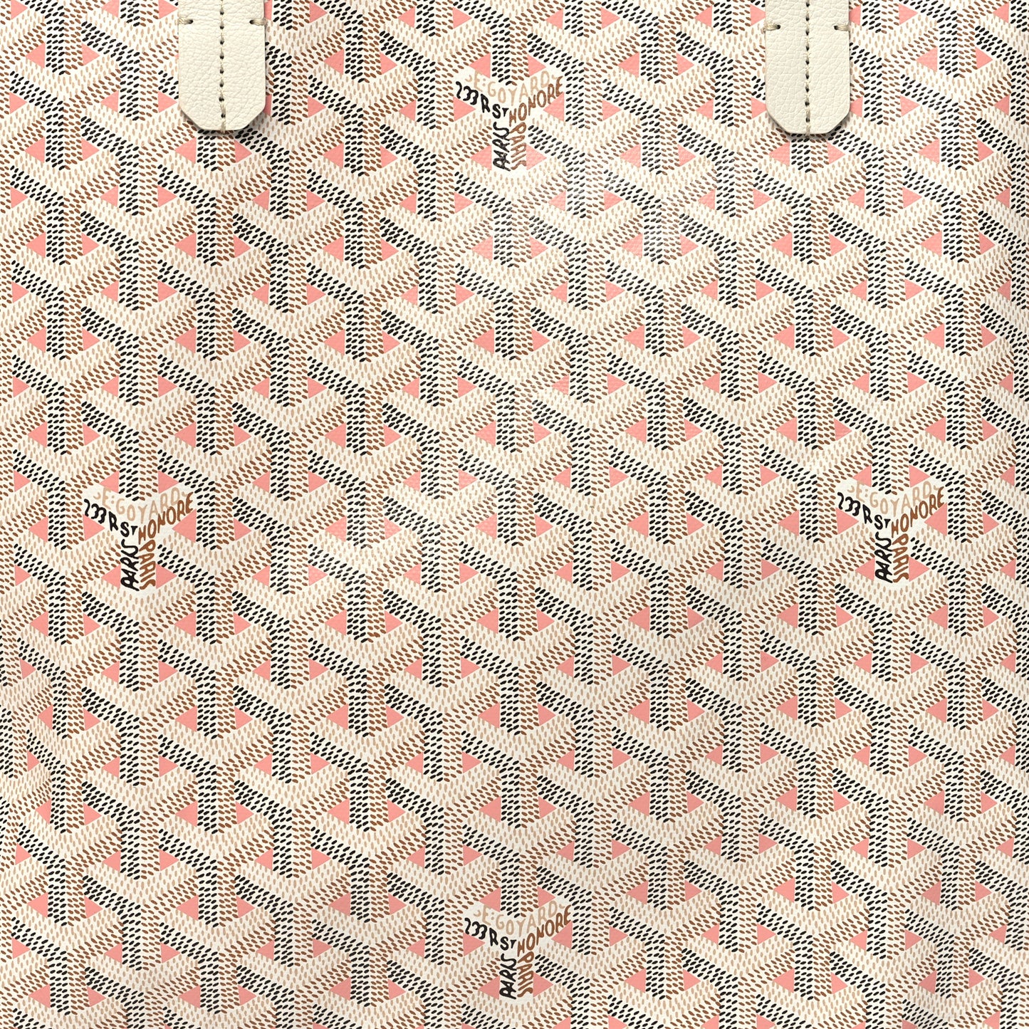 Goyardine Saint Louis Claire Voie PM White Pink