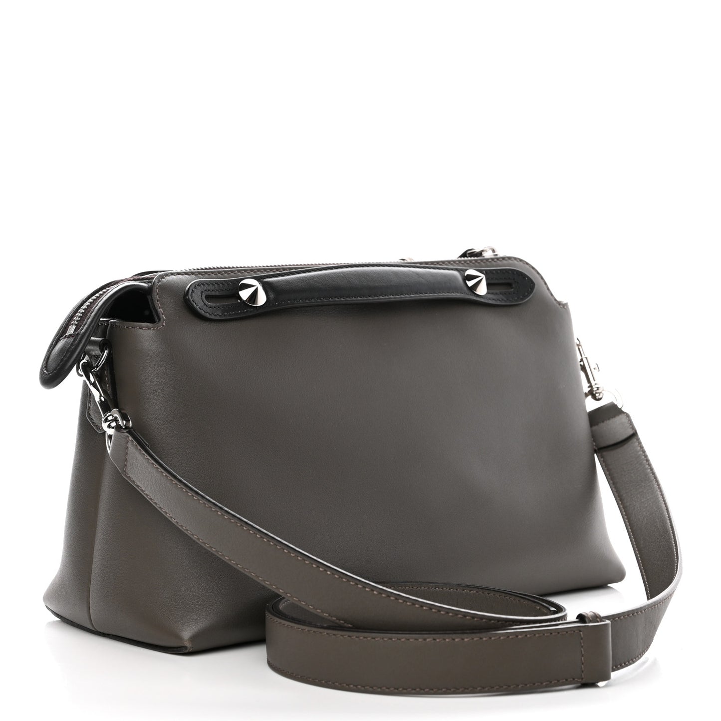 Vitello Dolce 4 Color Medium By The Way Boston Bag Carbone Grigio Polvere Multicolor