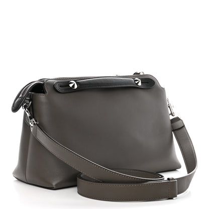 Fendi Vitello Dolce 4 Color Medium By The Way Boston Bag Carbone Grigio Polvere Multicolor 3 of 8