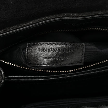 Saint Laurent Y Quilted Monogram Toy Loulou Chain Satchel Black 7 of 10