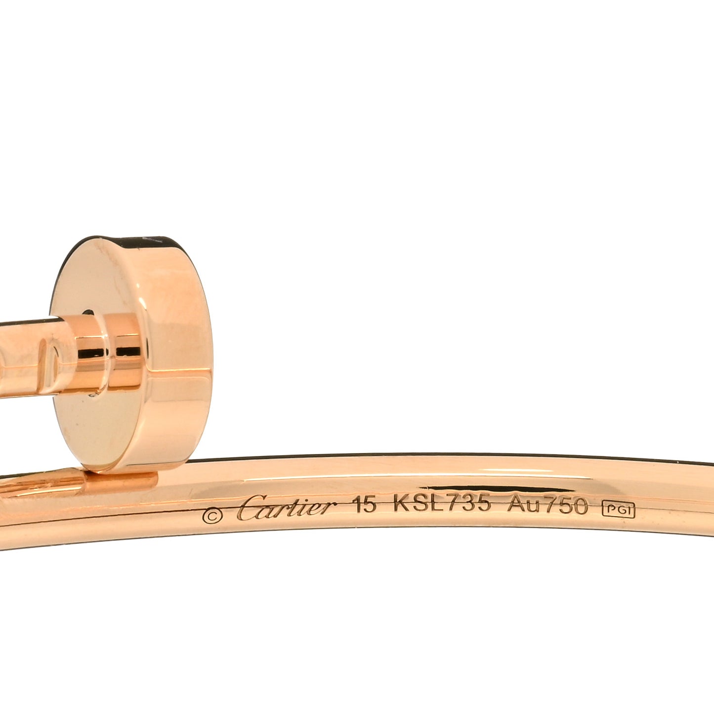 18K Pink Gold Small Juste Un Clou Bracelet 15