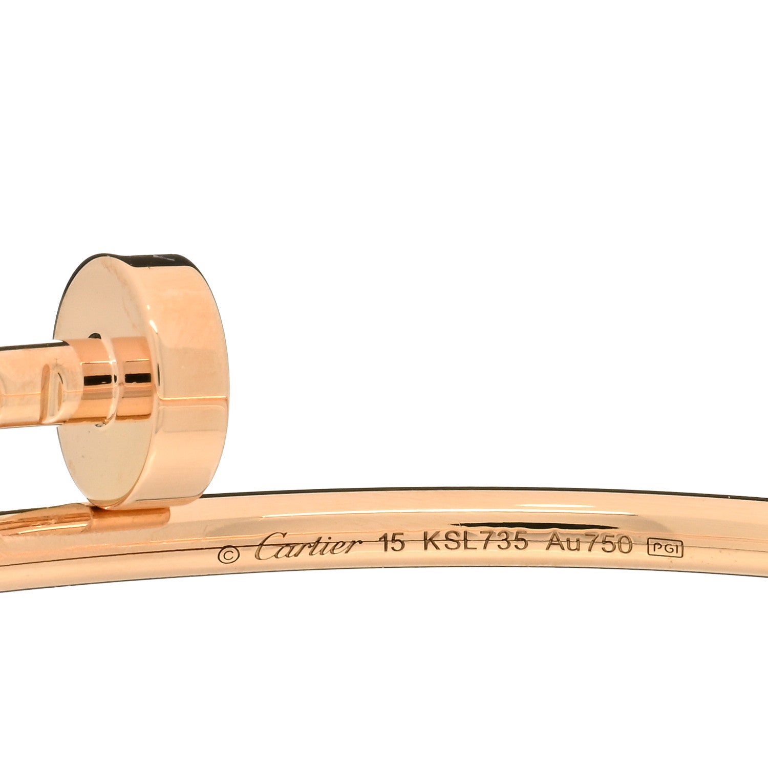 Cartier 18K Pink Gold Small Juste Un Clou Bracelet 15 3 of 3