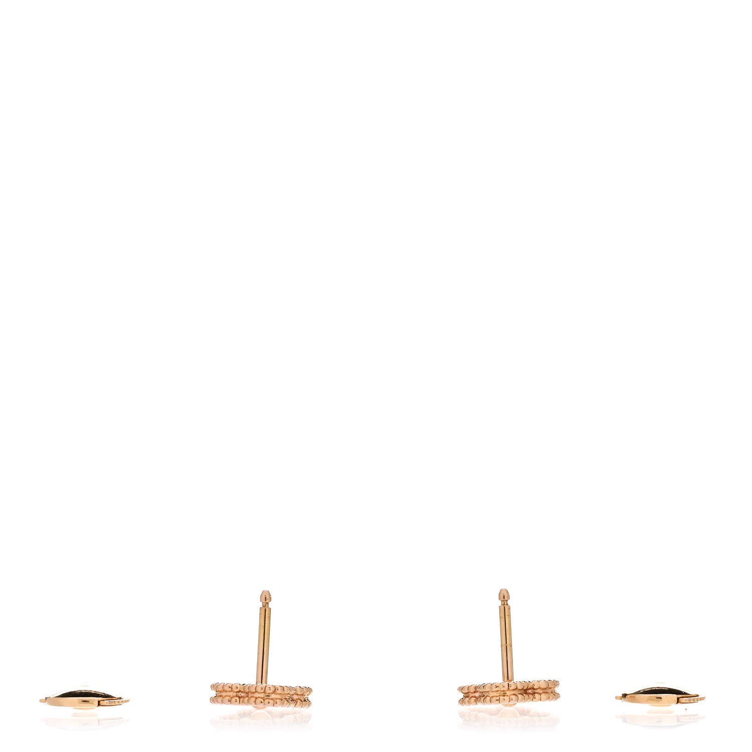 Van Cleef & Arpels 18K Rose Gold Sweet Alhambra Earrings 3 of 5