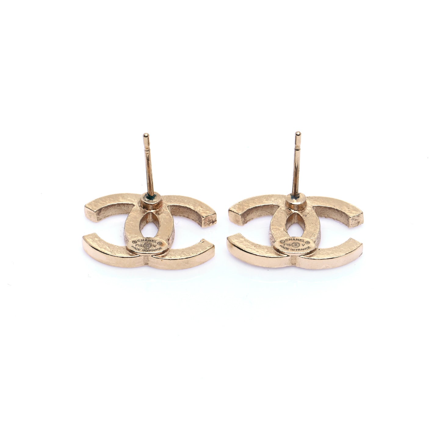 Crystal CC Earrings Gold