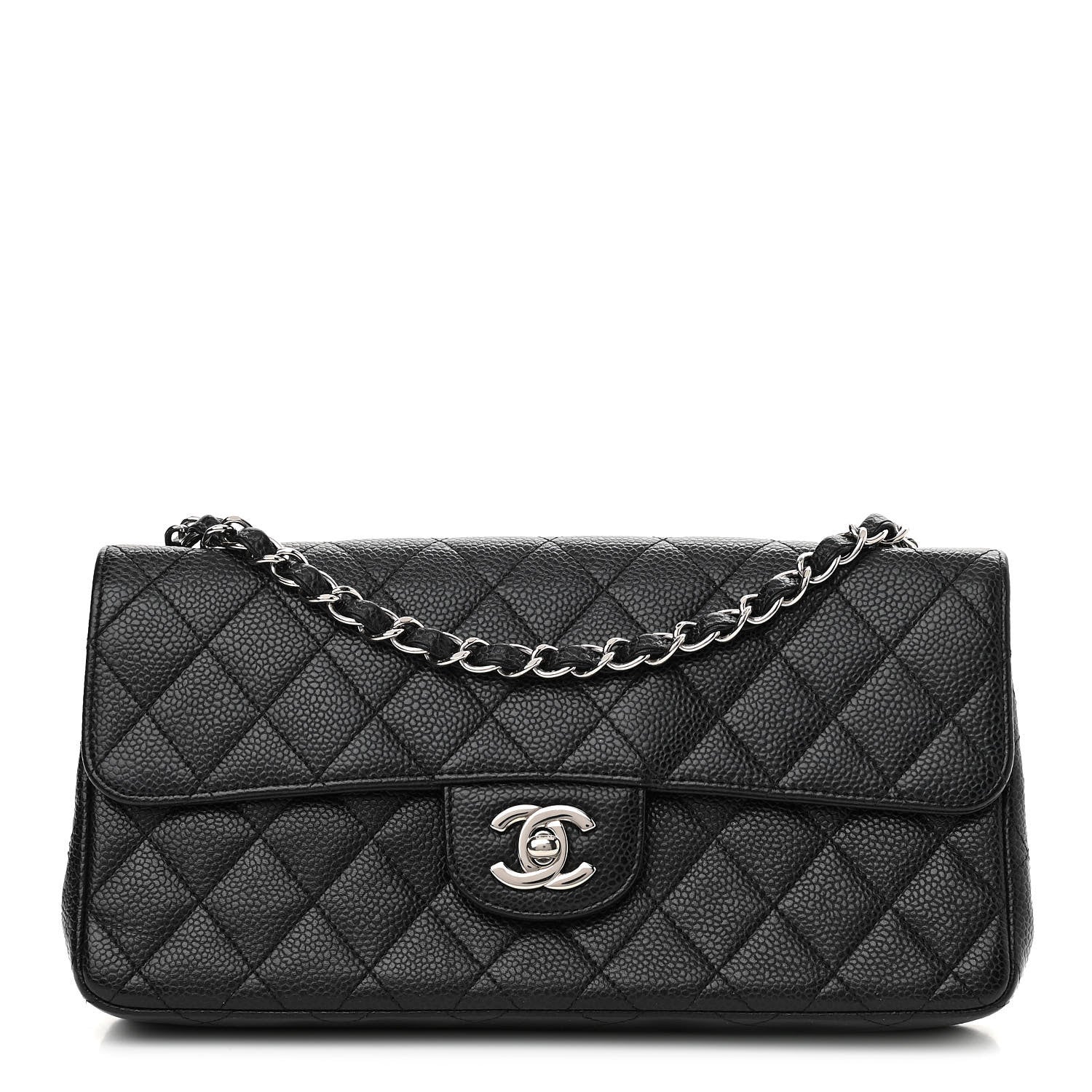 Chanel Caviar Quilted East West Flap Black 1 of 11