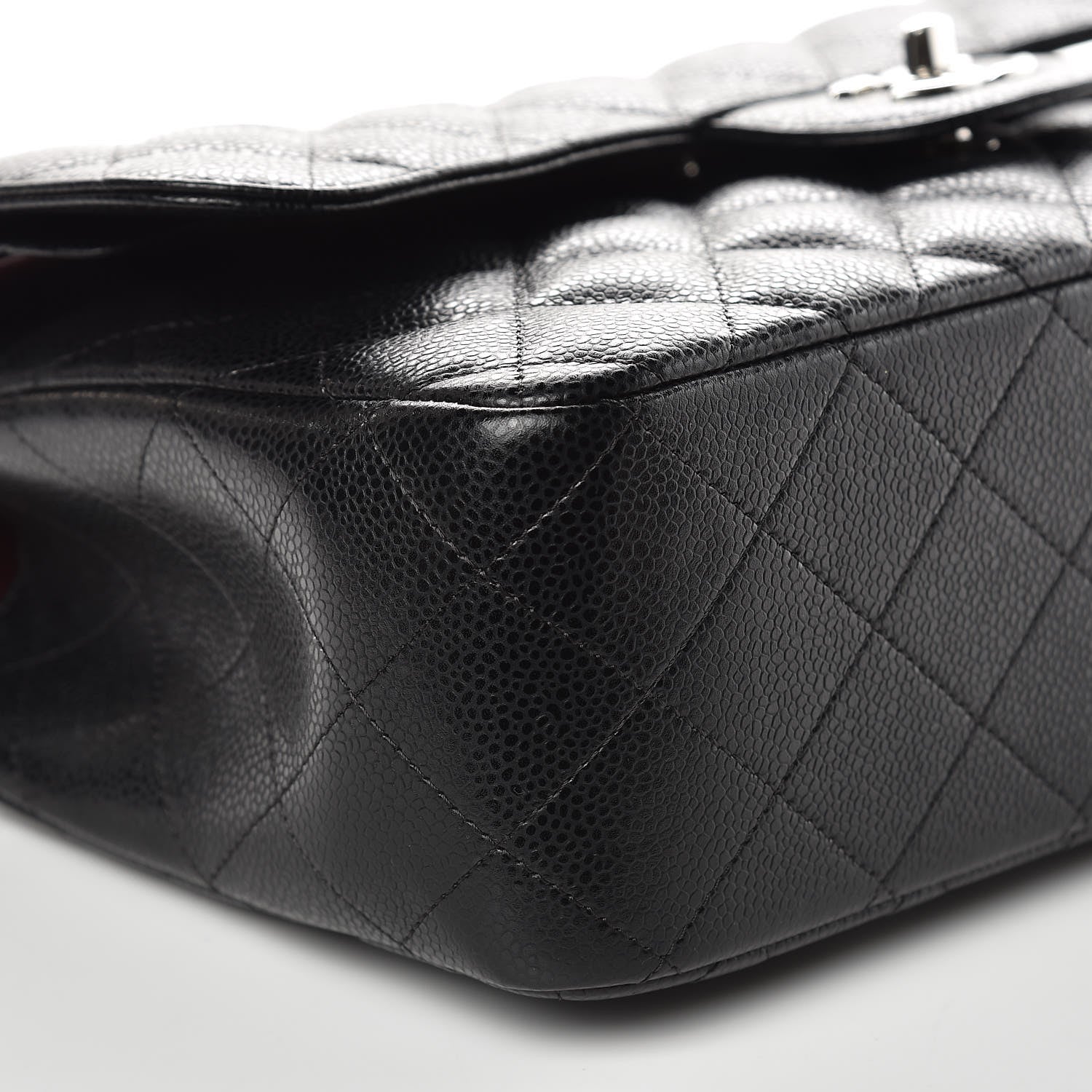 Chanel Caviar Quilted Jumbo Double Flap Black 8 of 9