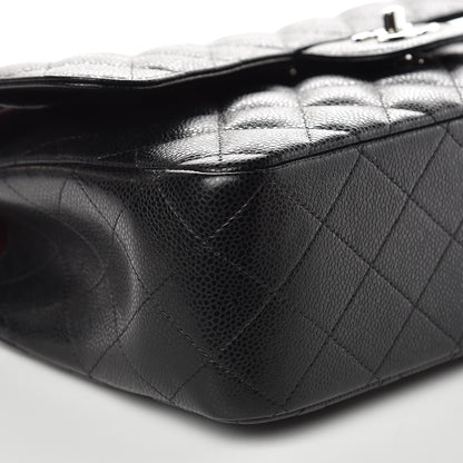 Chanel Caviar Quilted Jumbo Double Flap Black 8 of 9