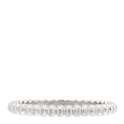 Van Cleef & Arpels 18K White Gold Small Perlee Ring 52 6 1 of 4