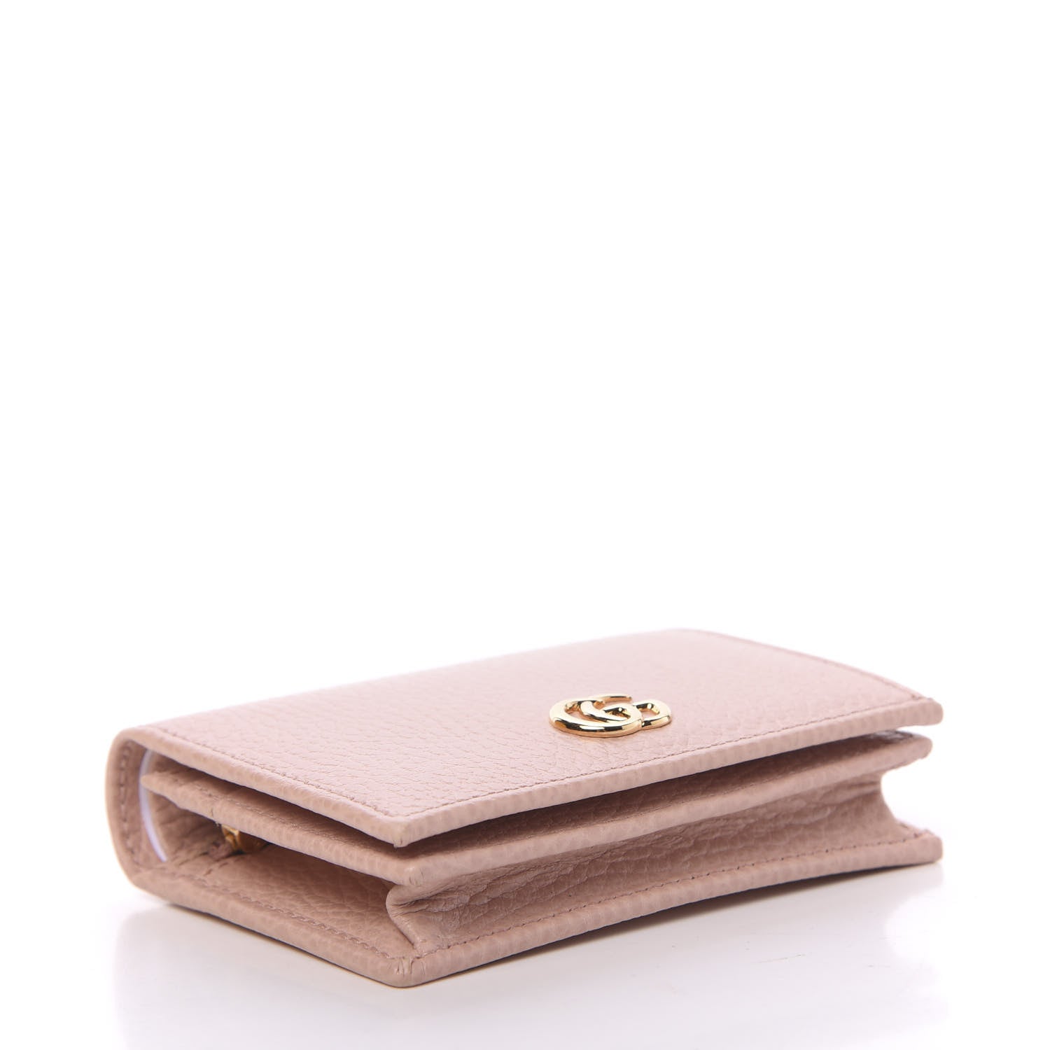 Gucci Dollar Calfskin GG Marmont Card Case Perfect Pink 4 of 8