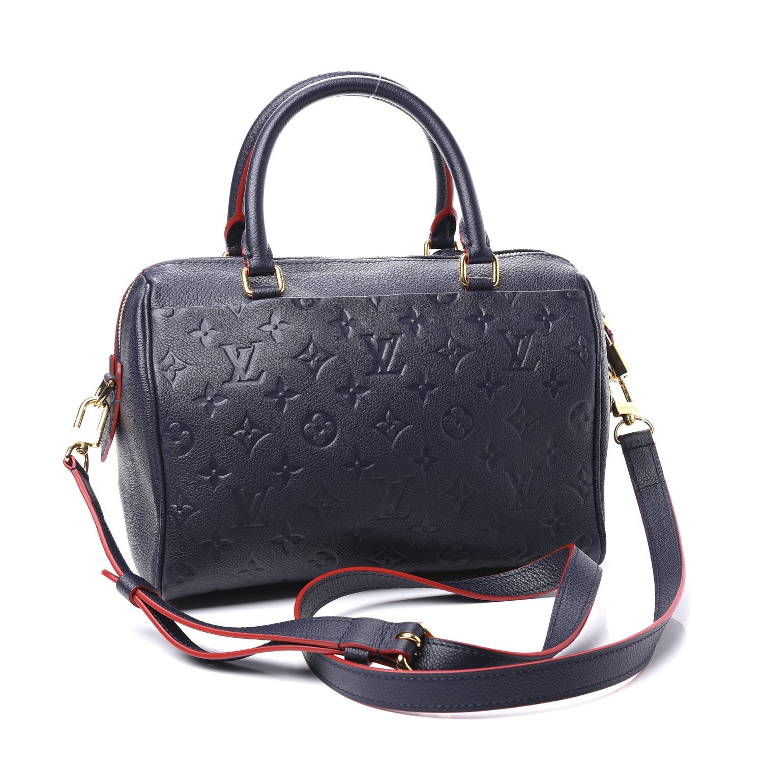 Louis Vuitton Empreinte Speedy Bandouliere 25 NM Marine Rouge 2 of 12