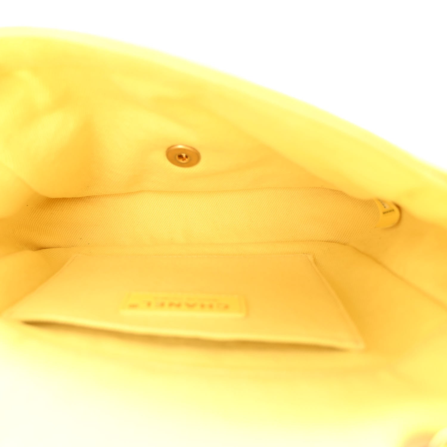 Chanel Denim Coco Flap Yellow 5 of 10