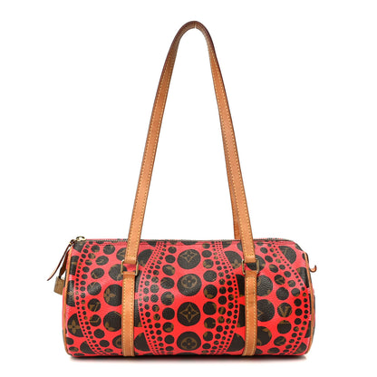 Louis Vuitton Monogram Kusama Pumpkin Dots Papillon 30 Red 1 of 13