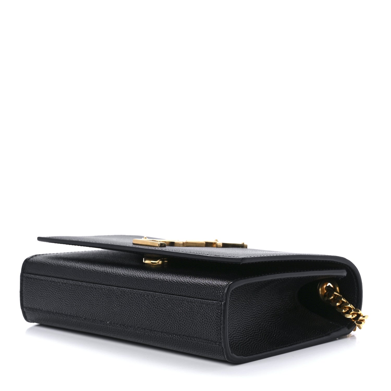 Saint Laurent Grain De Poudre Small Monogram Kate Satchel Black 10 of 12