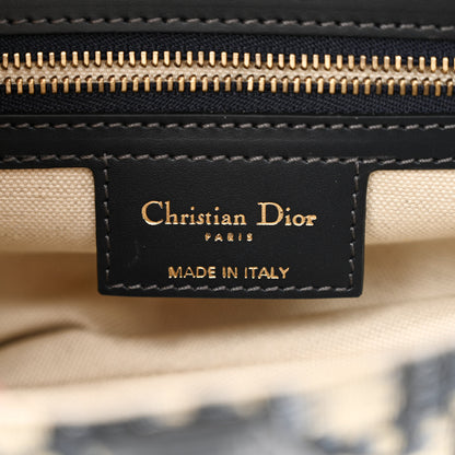 Christian Dior Oblique Saddle Bag With Strap Blue 6 of 10