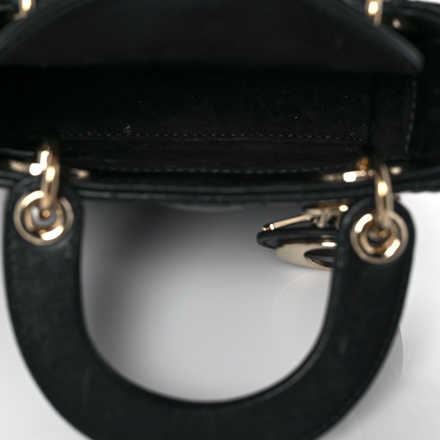 Christian Dior Lambskin Cannage Micro Lady Dior Black 4 of 8