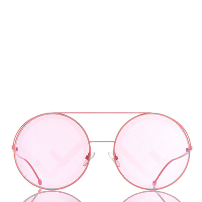 Fendi Round Frame Printed Run Away Sunglasses FF 0285/S Pink 3 of 8