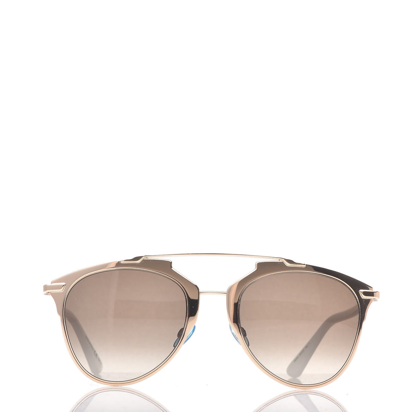 Reflected Sunglasses Rose Gold White