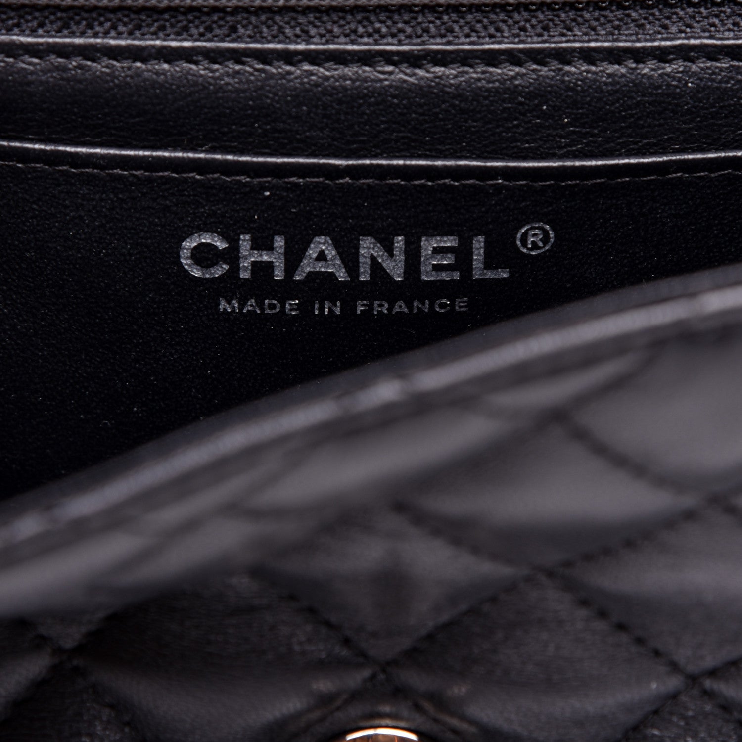 Chanel Lambskin Quilted Mini Square Flap Black 8 of 11