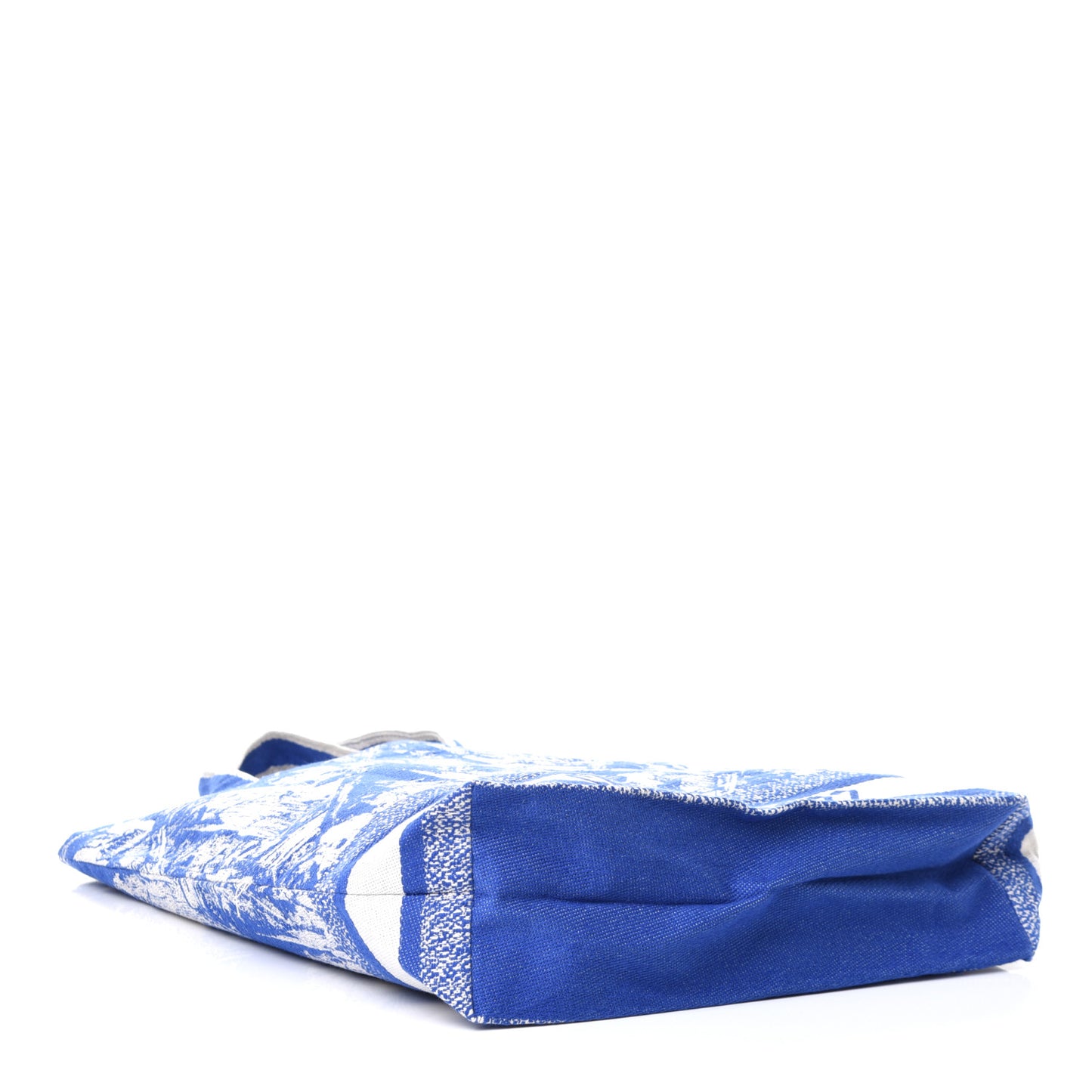 Canvas Print Cruise Tote Ivory Blue