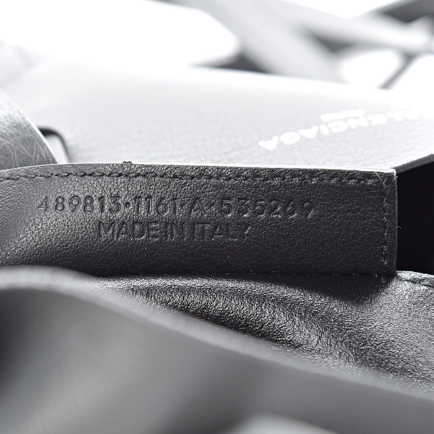 Calfskin XS Everyday Tote Grey Black