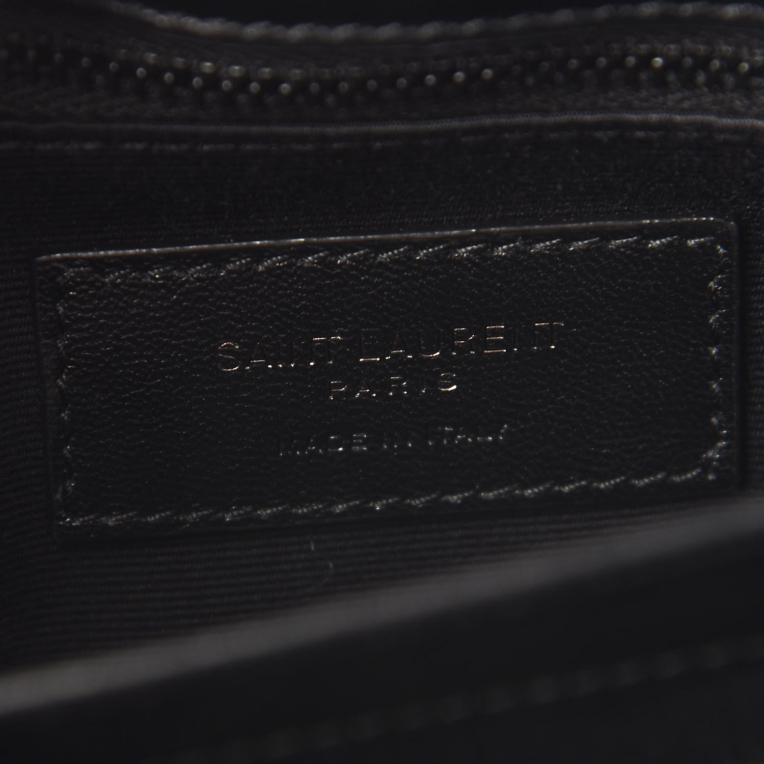 Saint Laurent Calfskin Y Quilted Monogram Toy Loulou Crossbody Bag Black 6 of 8