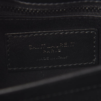 Saint Laurent Calfskin Y Quilted Monogram Toy Loulou Crossbody Bag Black 6 of 8