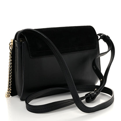 Chloe Suede Calfskin Small Faye Shoulder Bag Black 3 of 10