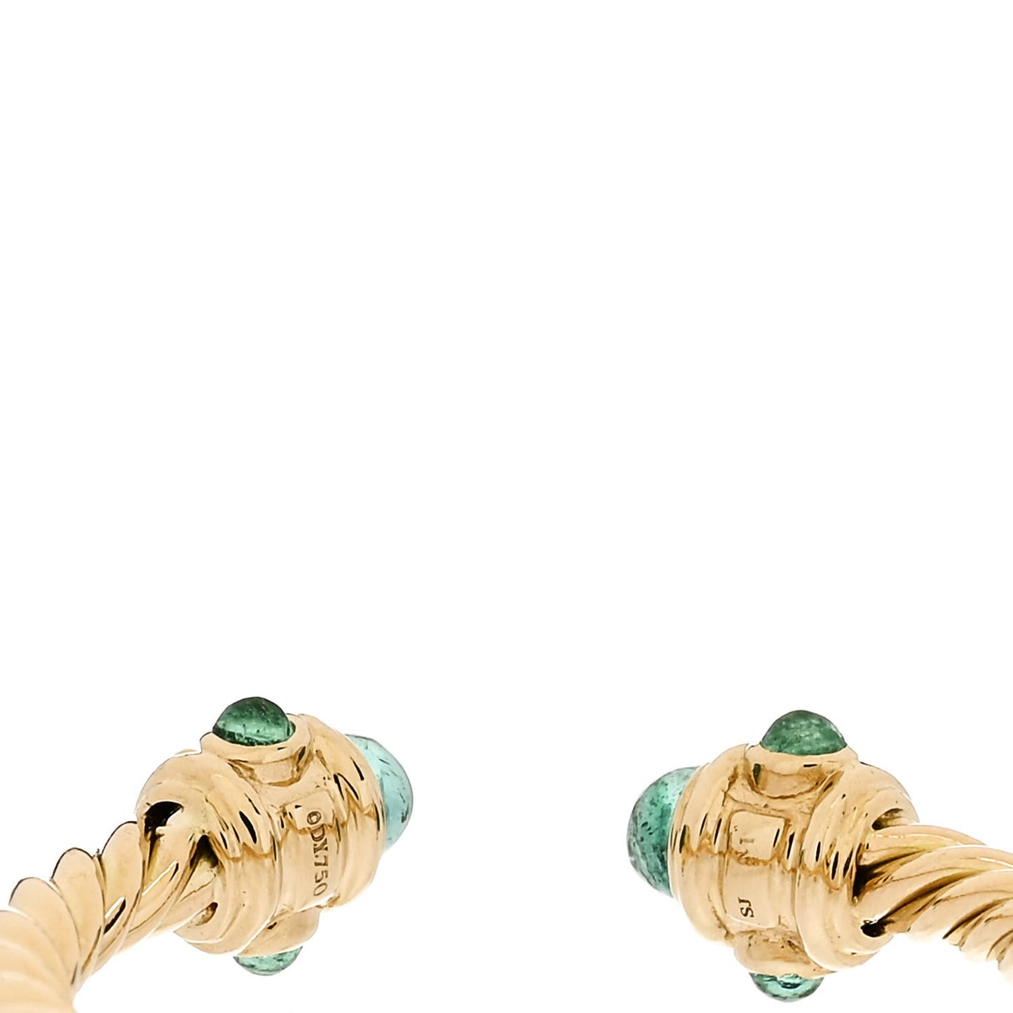 18K Yellow Gold Emerald Renaissance Ring 54 7