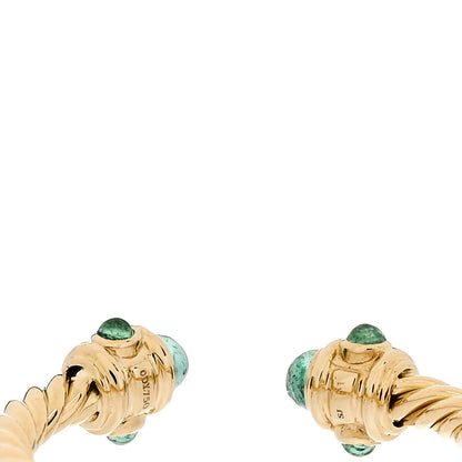 David Yurman 18K Yellow Gold Emerald Renaissance Ring 54 7 4 of 5