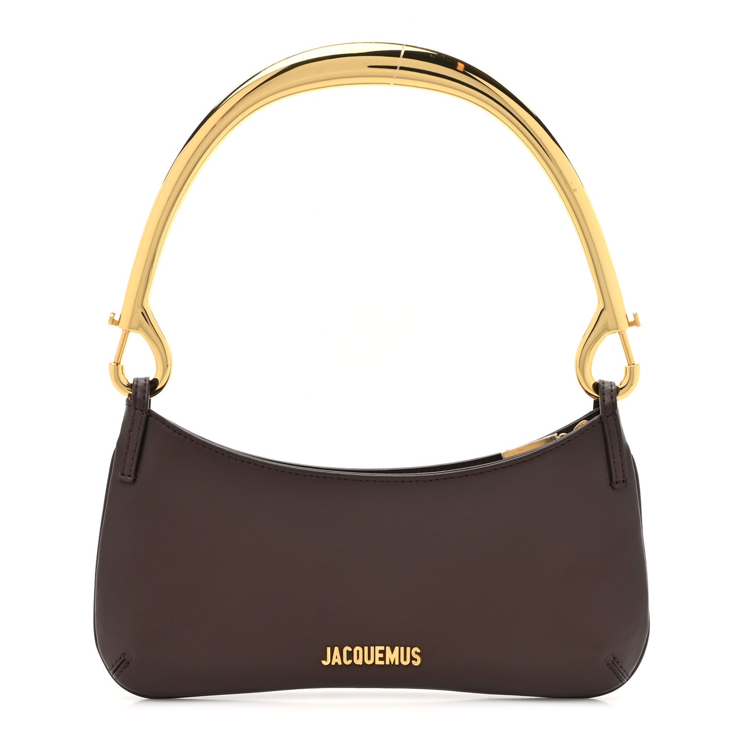 Smooth Calfskin Le Bisou Mousqueton Dark Brown