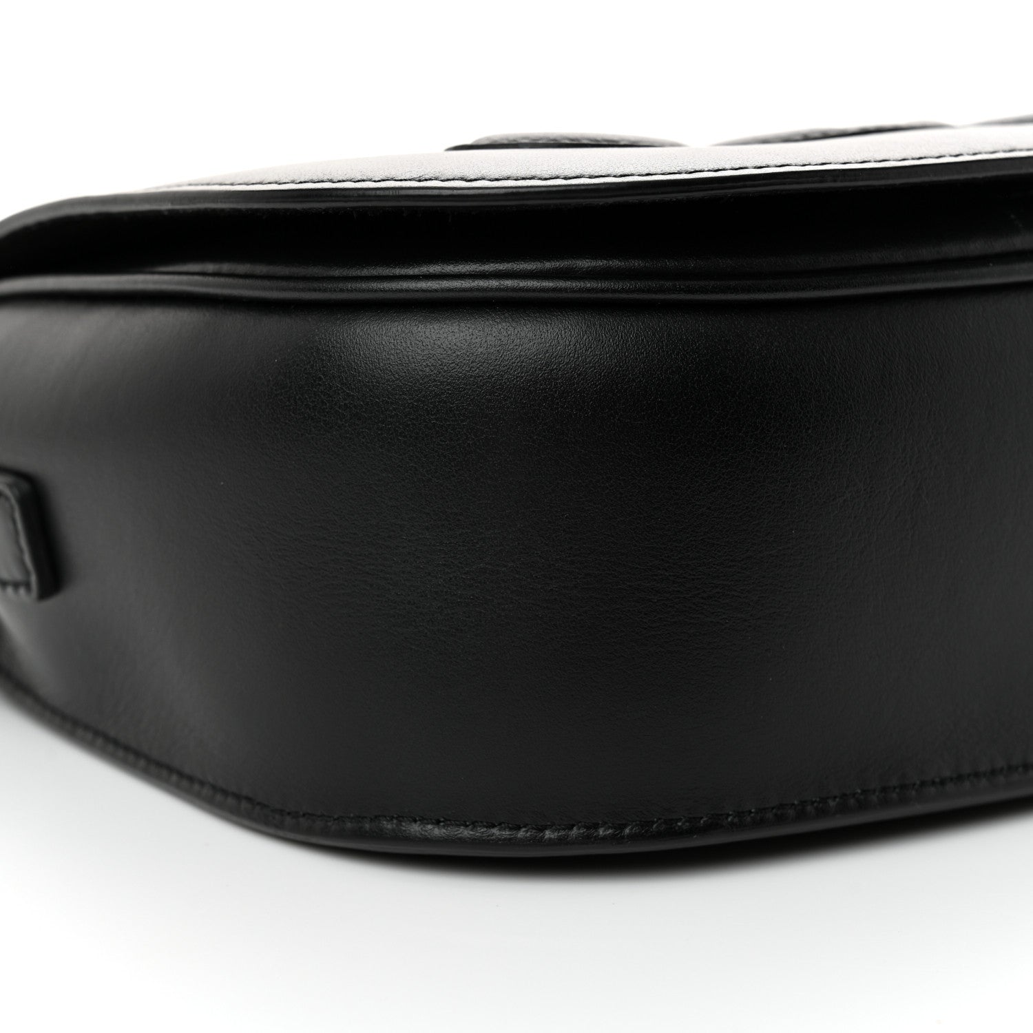 Celine Smooth Calfskin Cuir Triomphe Folco Crossbody Bag Black 10 of 14