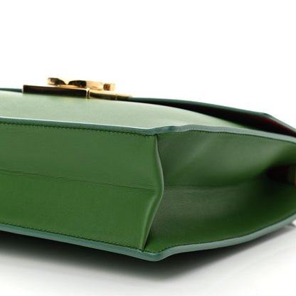 Salvatore Ferragamo Calfskin Gancio Lock Satchel Green 8 of 8