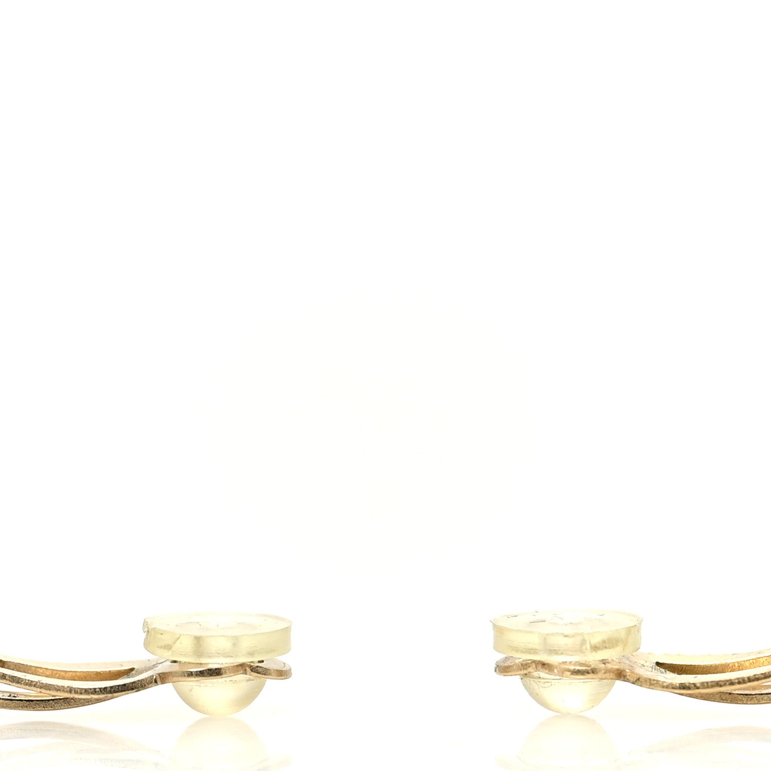 Chanel Star CC Clip On Earrings Gold 3 of 4