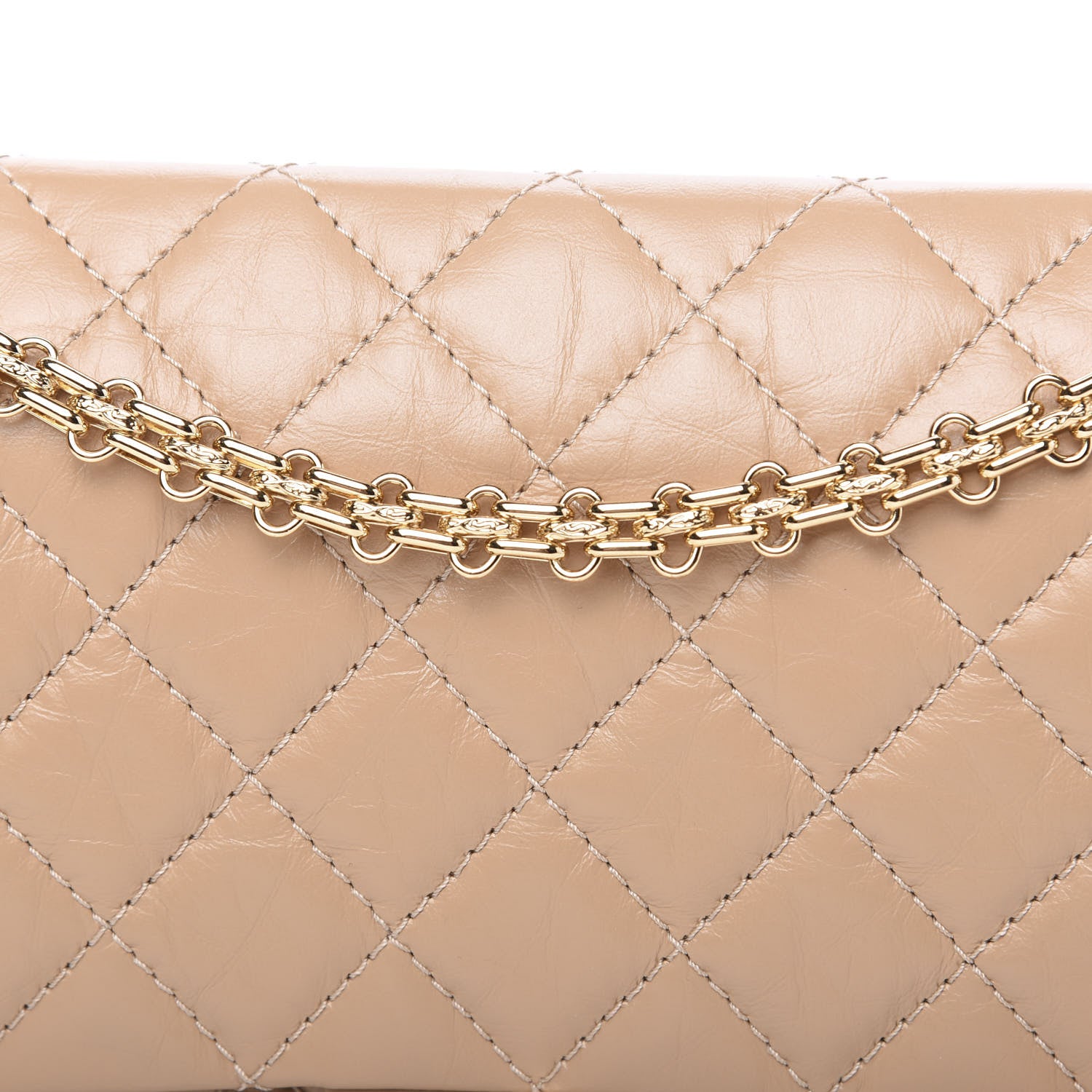 Chanel Aged Calfskin Quilted 2.55 Reissue 226 Flap Beige 7 of 10