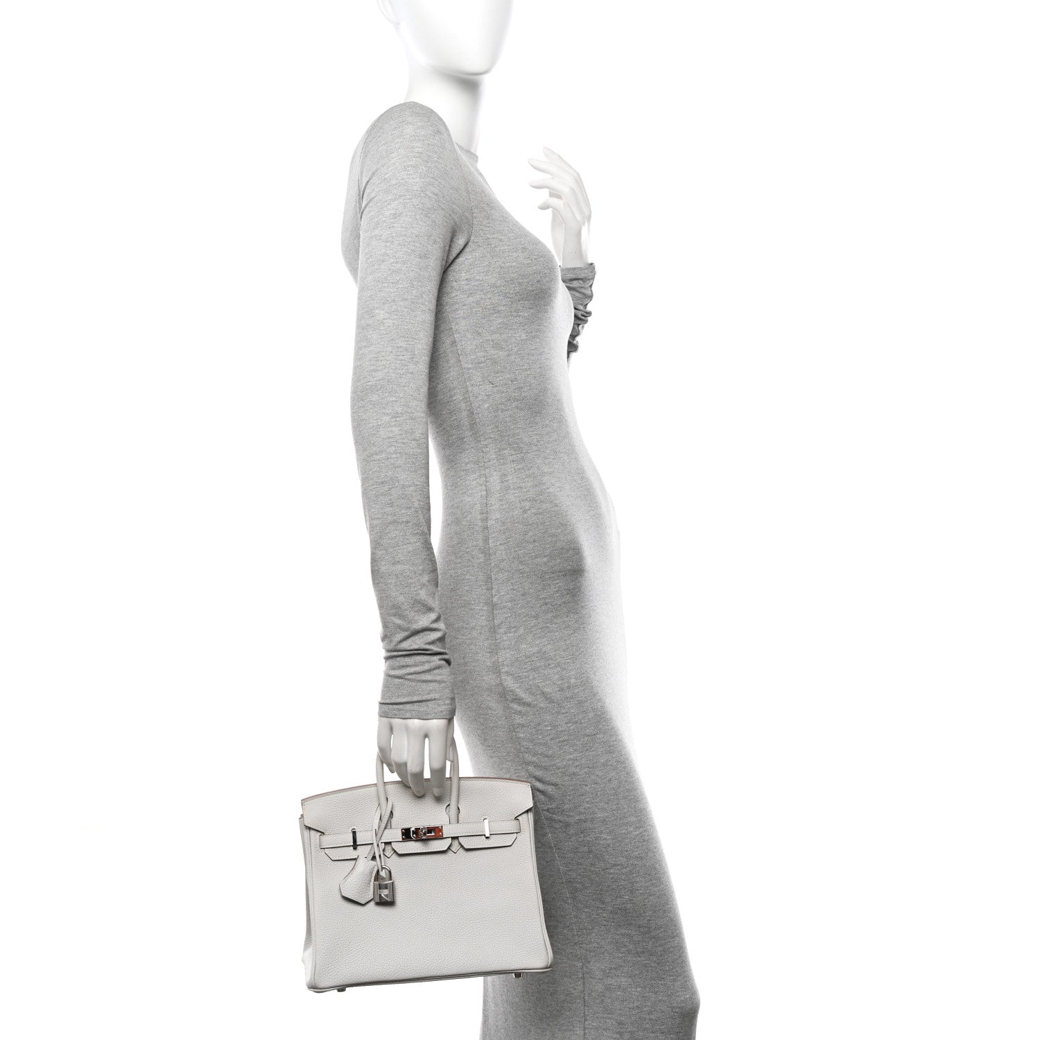 Hermes Togo Birkin 25 Gris Pale 2 of 11