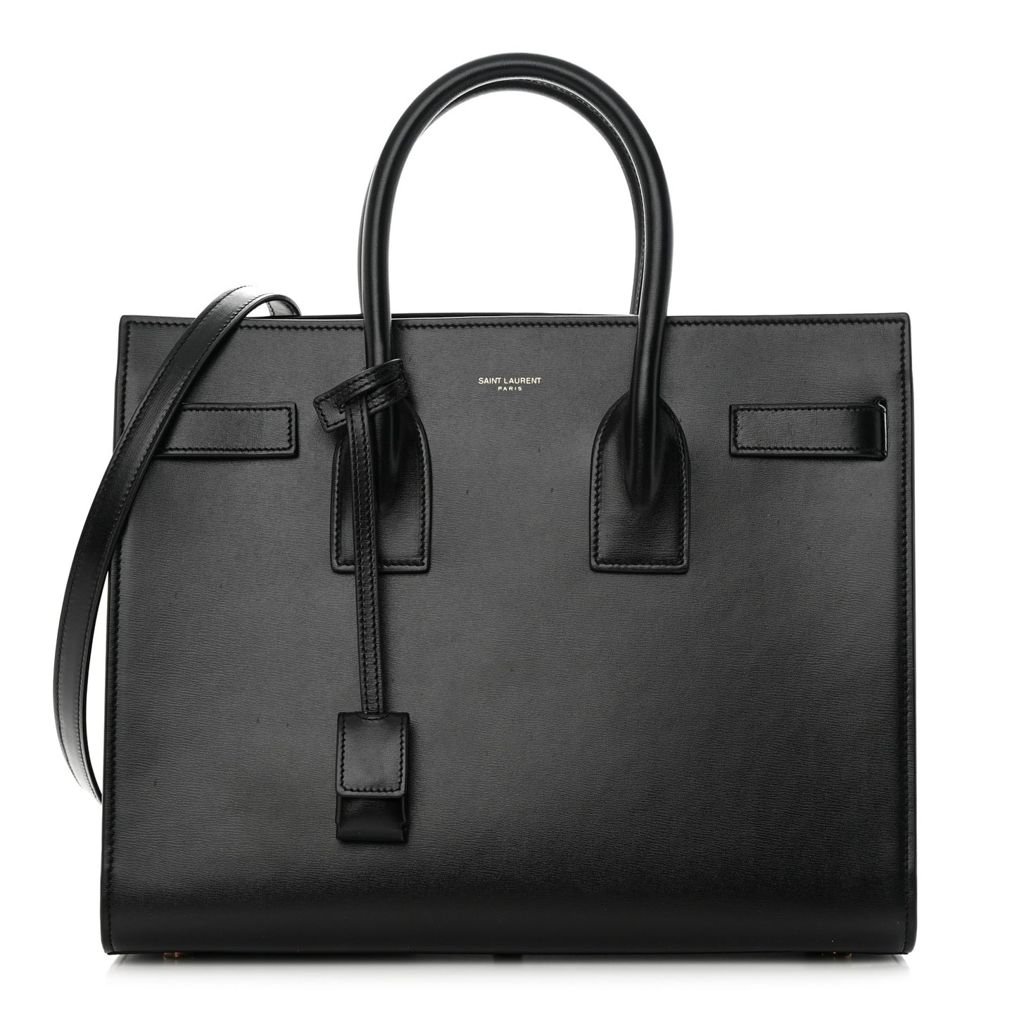 Calfskin Small Sac De Jour Black