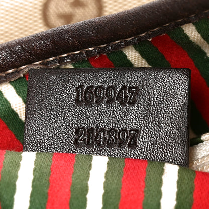 Gucci Monogram Medium New Britt Hobo Dark Brown 6 of 9