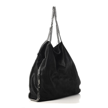 Stella McCartney Shaggy Deer Big Falabella Tote Black 3 of 8
