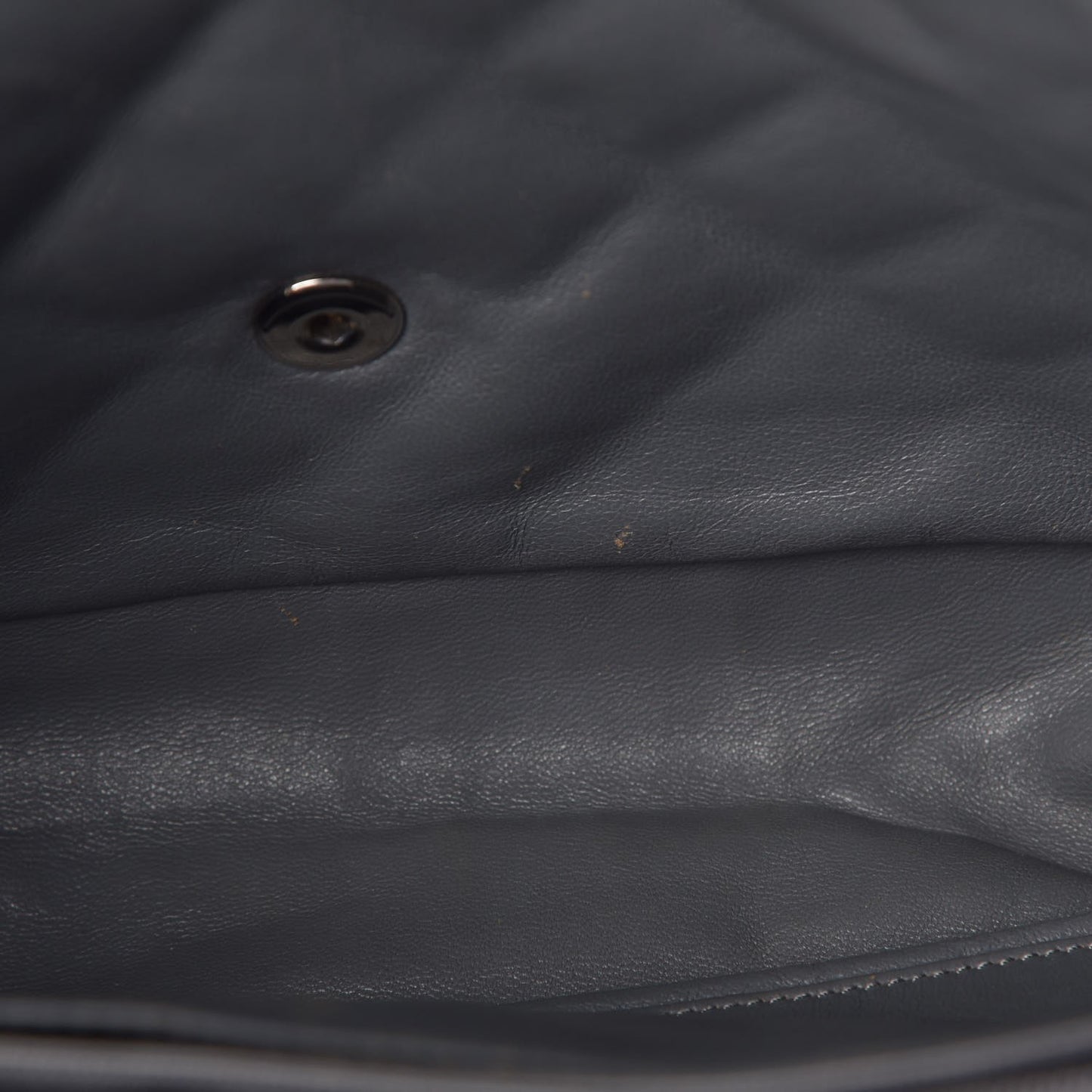 Patent Quilted Jumbo Single Flap Green