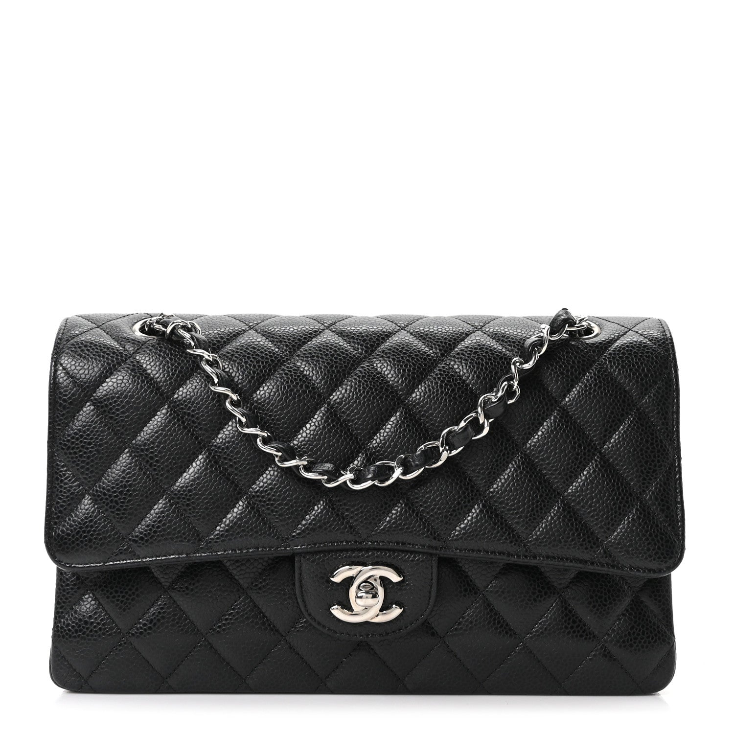 Chanel Caviar Quilted Medium Double Flap Black 1 of 10