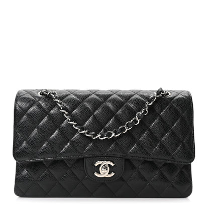 Chanel Caviar Quilted Medium Double Flap Black 1 of 10