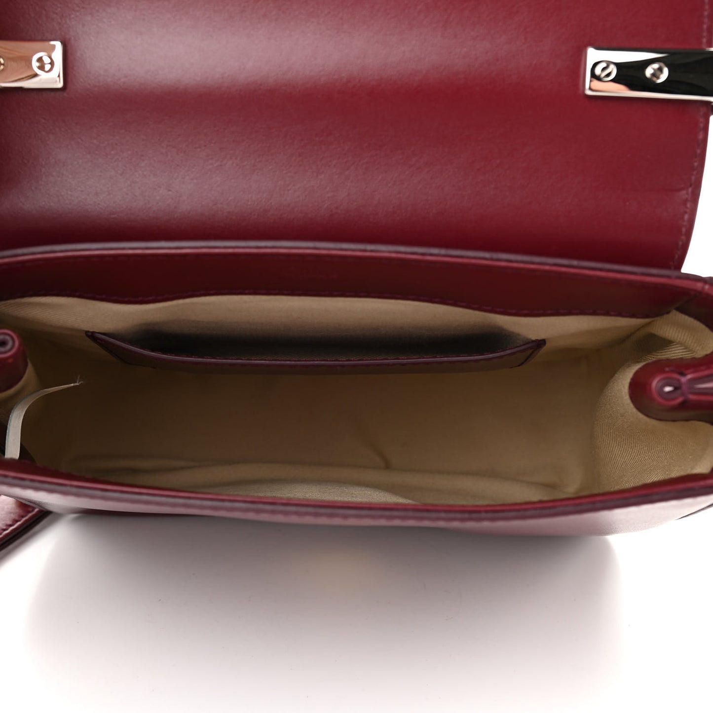 Calfskin Small C Double Carry Burnt Mahogany