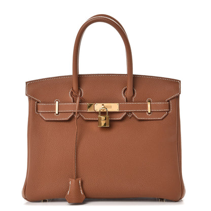 Hermes Togo Birkin 30 Gold 1 of 34