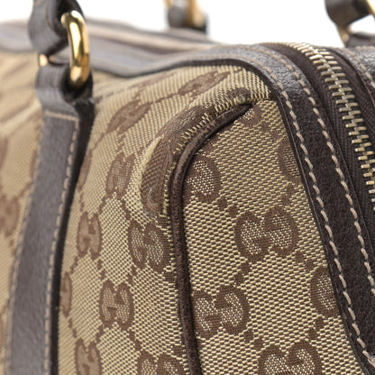 Gucci Monogram Small Charmy Boston Dark Brown 13 of 18