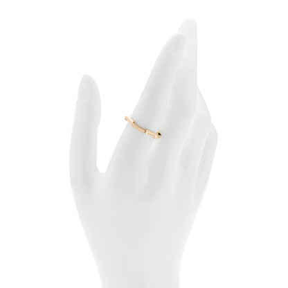 Gucci 18K Yellow Gold Link to Love Mirrored Ring 58 8.25 2 of 7