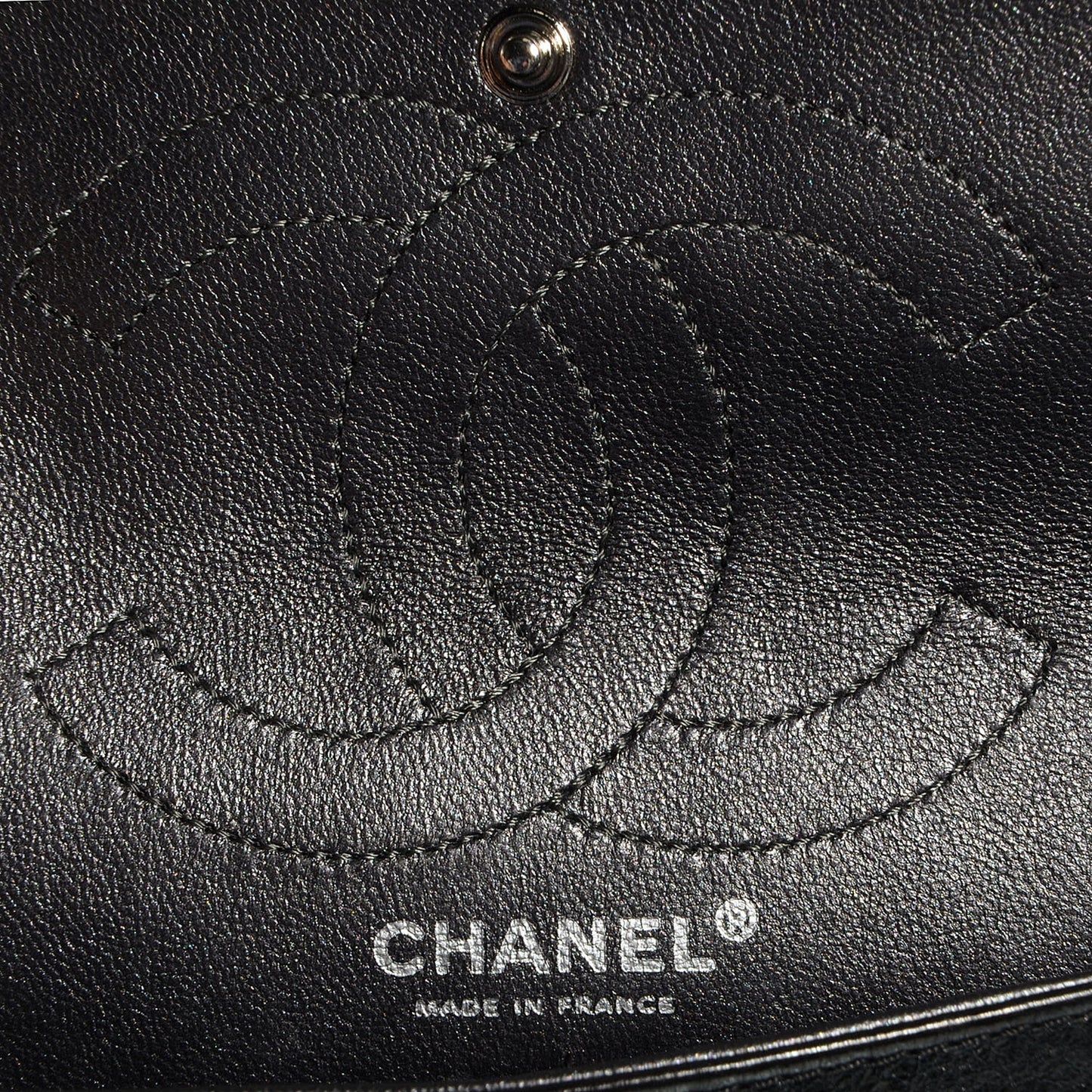 Glazed Calfskin 2.55 Reissue 226 Flap Black