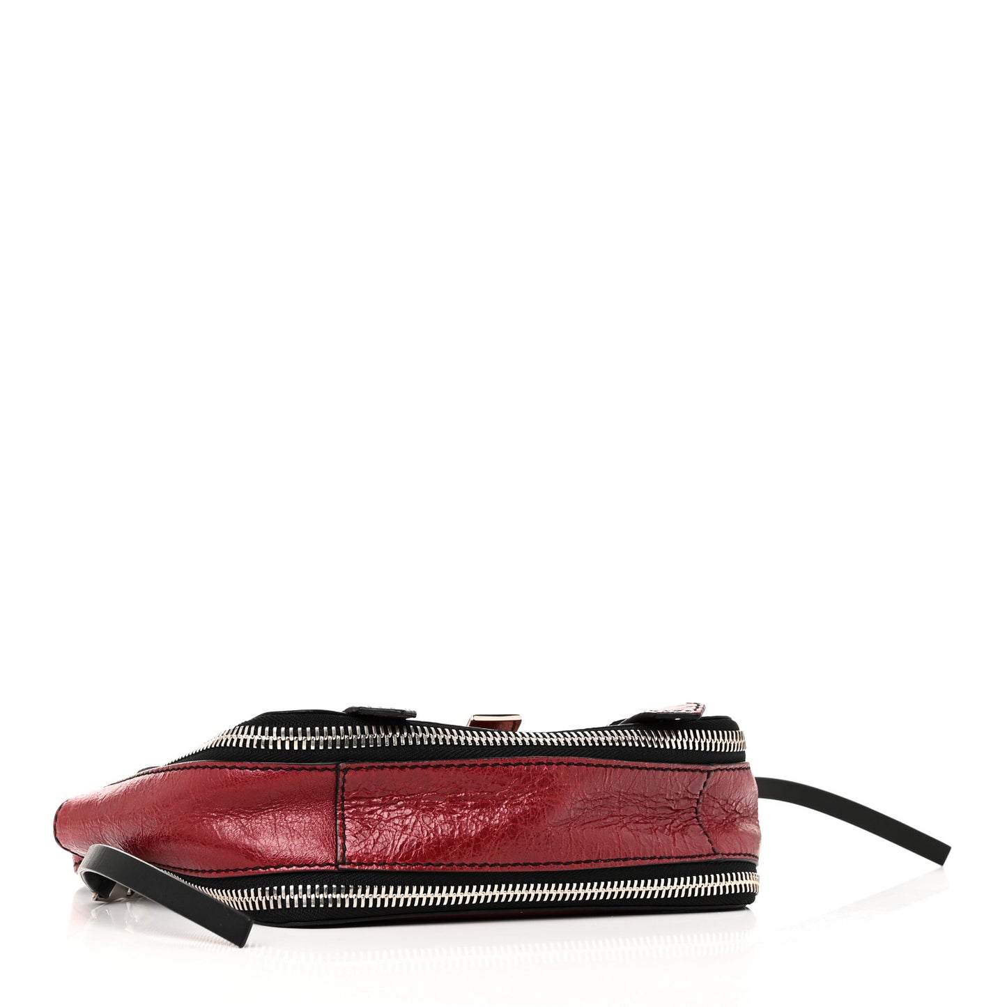 Crinkled Calfskin PS1 Mini Zip Crossbody Brick