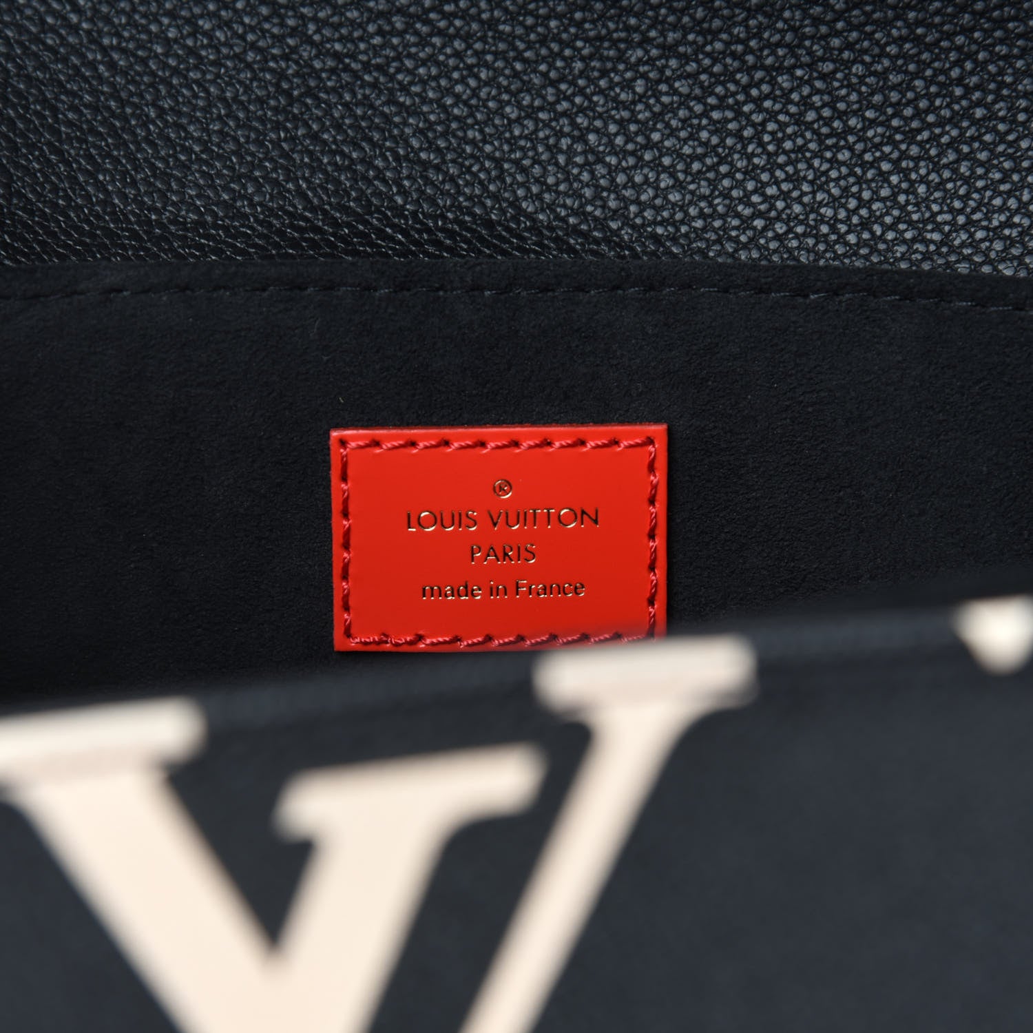 Louis Vuitton Empreinte Monogram Giant Crafty Pochette Metis Black Creme 8 of 10