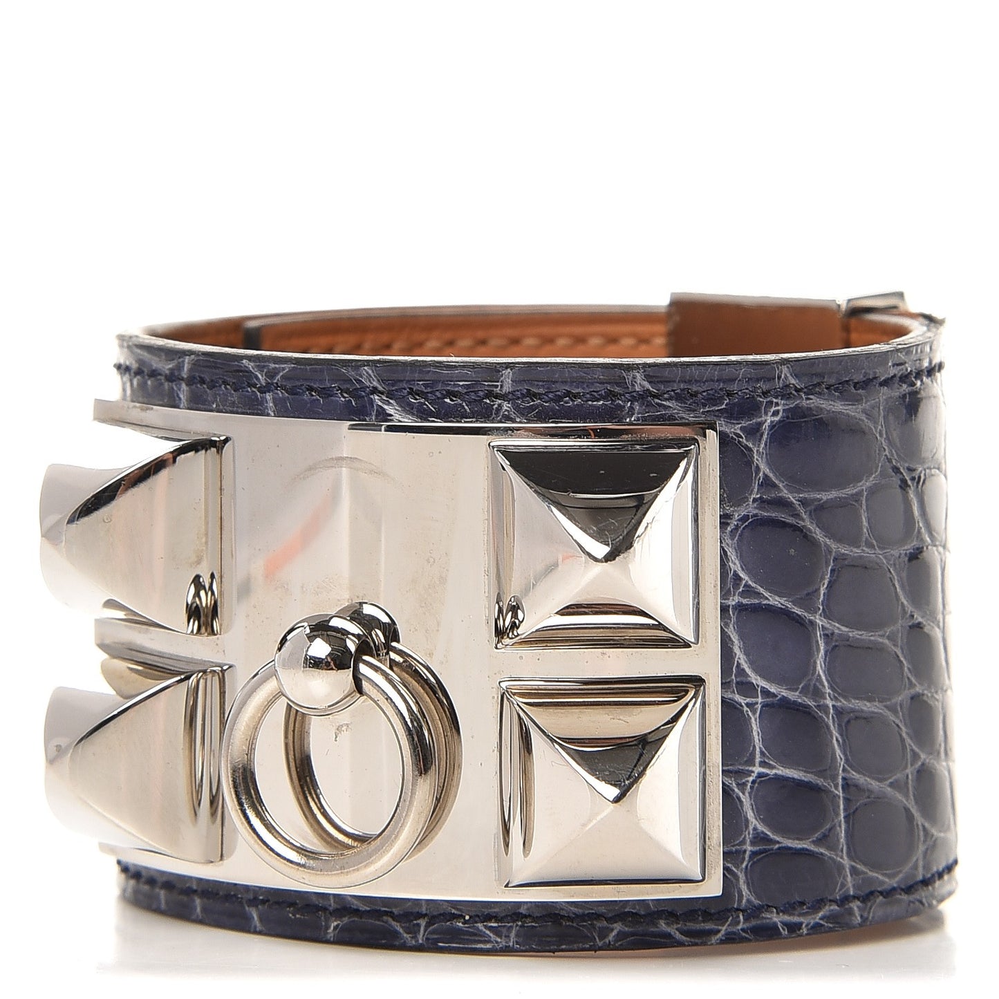 Shiny Alligator Collier De Chien CDC Bracelet S Bleu Brighton