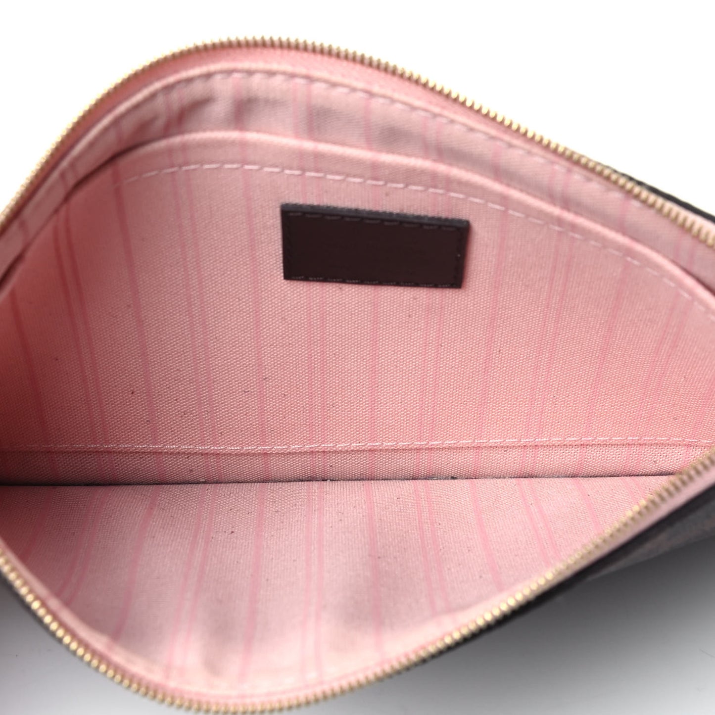 Damier Ebene Neverfull MM GM Pochette Rose Ballerine